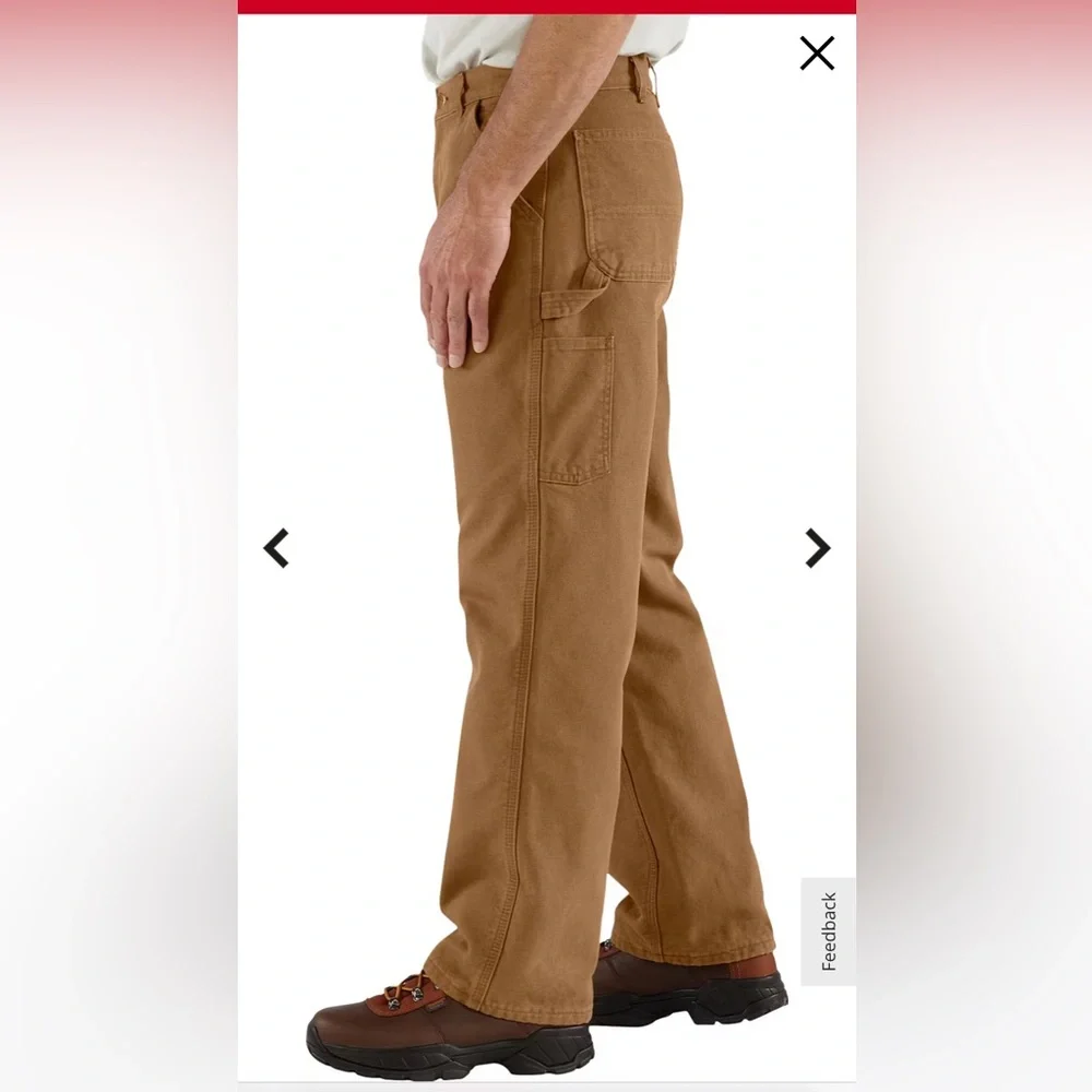 *NWT* Carhartt Loose Fit Washed Duck Utility Work Jeans / Pants - Picture 4 of 9